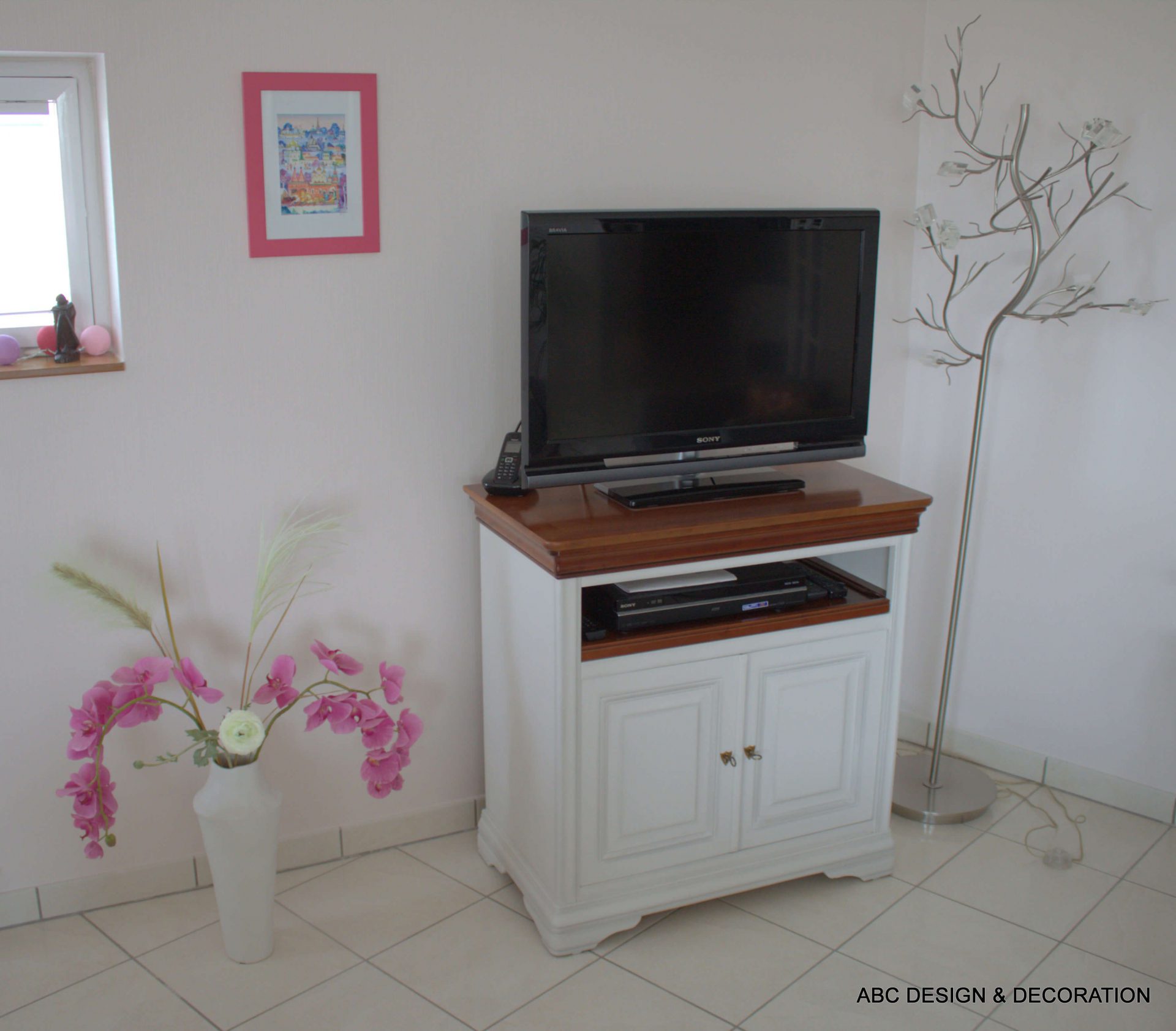 ABC Design & Décoration - Relooking bibliothèque meuble TV 09